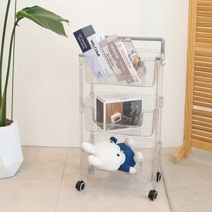 HK.sell 루시아 이동식 정리함 무빙 트롤리, 투명