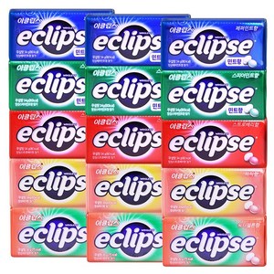 이클립스 캔디 5종세트 (페퍼민트+스피어민트+피치+스트로베리+워터멜론), 3세트, 166g