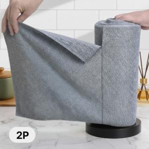 Meo리빙 데일리 키친 뜯어쓰는 행주 롤타입 다회용 다용도 극세사 타올 20매입 -그레이