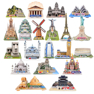 세계 랜드마크 시리즈 20종 세트, 세계 랜드마크 시리즈 20종 세트, 1개, 687피스