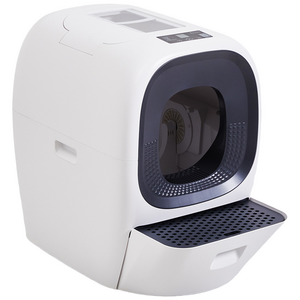 라라홈 고양이 리얼 스쿠퍼 자동 청소 화장실 80L LH1001-07, 화이트, 1개