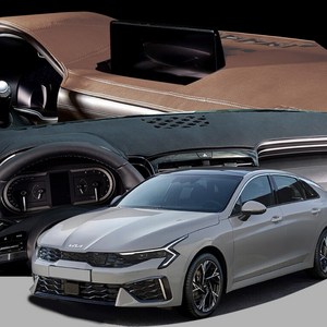 DUB 가죽 대쉬보드 커버 신형 더뉴 K5 DL3 (23년11월~현재), 블랙, (23년11월~현재) HUD무