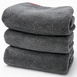 총3매 랩포트 극세사 드라잉 세차타월 대형 90x70 cm 세차용품 그레이 3매  LABCT5102