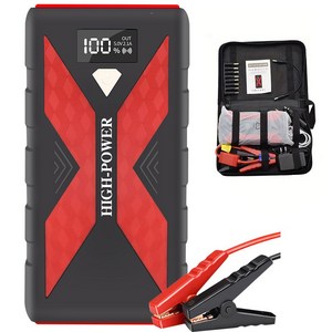 차량용 점프스타터 보조배터리+파우치백+스마트 점프 케이블