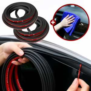 문틈가드 철통같은 풍절음 소음 차단 자동차 고무 몰딩 도어가드 본넷 트렁크 윈드키퍼, 1개, 블랙