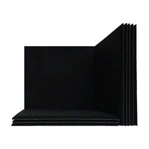 EV.ONE홈테리어 소음 감소 차음재 흡음재 접착형 차음시트 방음재 소리 차단 흡음판, 12개, 블랙