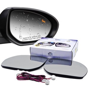 카비스 와이드미러 [현대 제네시스 시리즈] 사각지대 해소 선명한 시야 영구적 초발수 사이드미러, 1세트, [028]현대_제네시스G80(구형)