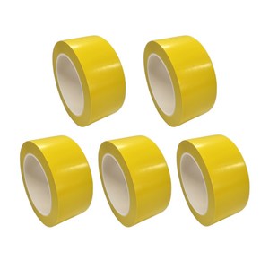 프로테이프 라인테이프 48mm*30M 노랑 5개, 바닥라인테이프 PVC 안전 경계 주차표시 구획 동선 사선, 5개