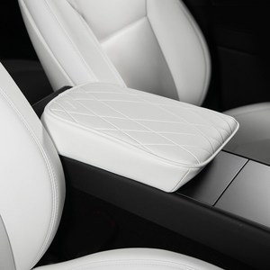 아임반 테슬라 모델 Y(Juniper) 모델 3 전용 콘솔쿠션 자동차 팔쿠션 팔걸이 쿠션, 1개, 화이트