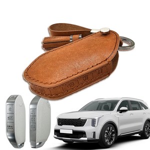 2026 더뉴 쏘렌토  이태리 가죽 스마트 키케이스 키홀더 각인