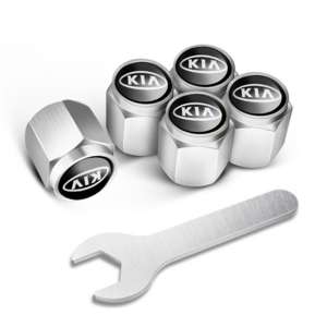 자동차 도난 방지 금속 타이어 밸브 캡 밸브 코어 커버 타이어 밸브 캡 노즐 캡 개성 개조 공용, 흰색, 5개