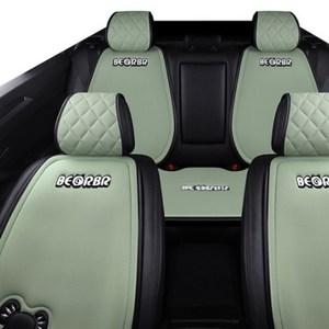 고고스 세탁이 편한 시트커버 풀세트 사계절 3d매쉬소재 통풍방석 자동차꾸미기, 1세트, 디럭스민트 풀세트(목 허리쿠션없음)