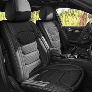 이엠비 차량용 통풍시트커버 교체 보호매트 풀세트, 1세트, 모노블랙 (운전석+조수석)