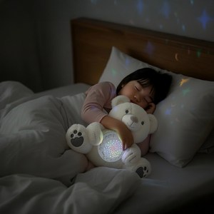 이큐나라 백색 소음기 3종 애착인형 수면 유도 울음 감지 센서 무드등 아기 출산 선물 가정용