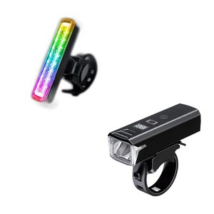 나이트큐브 카멜레온 자전거라이트 후미등 전조등 세트, 1개