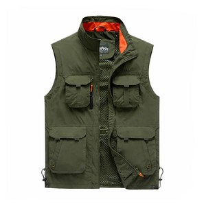 차쿠 남성 작업복 조끼 봄 가을 민소매 낚시 등산 빅사이즈 자켓