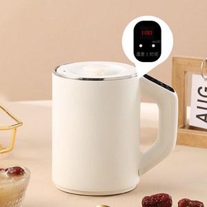 휴대용 전기온수 물병 온수컵 전기포트 온도표시 보온보냉 텀블러 스테인리스 커피포트