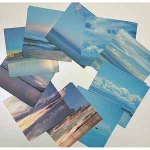 툴바이트 대용량 하늘과 바다 사진 색종이