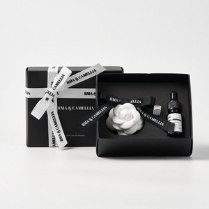 르마엔까멜리아 차량용석고방향제, 잉글리쉬 블랙리본 롱클립, 1개