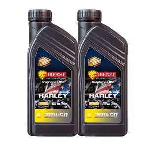 아이비스트 4T 할리 20W50 SL MA2 무료배송, 20W50, 2개, 1L