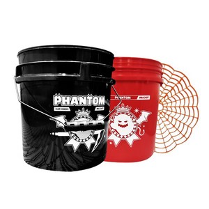 PHANTOM 팬텀 펑키 세차 버킷 18L 색상랜덤 (아머올 그릿가드 색상랜덤 증정)