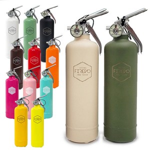 피레보 FIREVO 디자인소화기 차량용 소화기 선물용 패키지형 / 분말(ABC)소화기 1kg, NEW 무광 베이지 패키지, 1세트