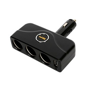 삼진 USB 다이렉트 3구 소켓 블랙