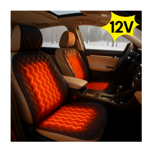 픽카소 12V온열시트 차동차 열선시트 앞좌석 시트커버 자체제작, 2개, 12V(앞) 극세사 그레이