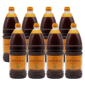 이장네_향이 참 고소한 참진한 참기름 골드_참깨분100퍼센트 _, 8개, 1.8L