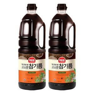 해표 고소한 참기름, 1.8L, 2개