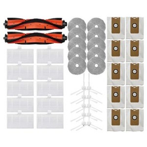 샤오미 Lydsto W2 예비 부품 메인 사이드 브러시 헤파 필러 걸레 천 먼지 봉투 교체 로봇 진공 청소기 액세서리