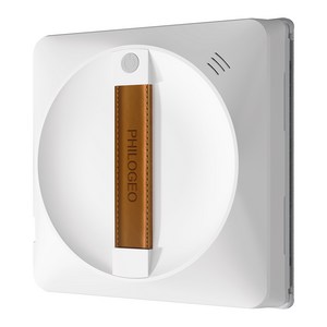 PHILOGEO 스마트 창문로봇청소기 63mm 초슬림 AI 시스템 히든센서 100% 청소 왕복 4방향 분사 효율적인 세척, 화이트