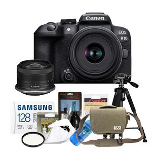 캐논 EOS R10+18-45mm F4.5-6.3 IS STM+메모리포함 8종 악세사리 패키지/컬스