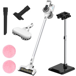 다온 파워풀 K9 무선청소기 + 물걸레청소기 + 거치대 + 브러쉬2종, 화이트, 파워풀 K9