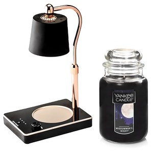 양키캔들 자캔들 라지 + 빛조절 타이머 캔들워머 세트