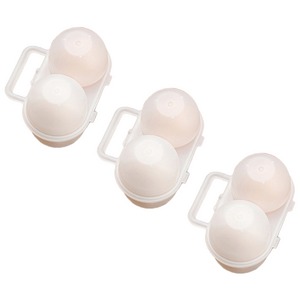 2구 휴대용 계란 케이스 도시락 나들이 캠핑 달걀보관