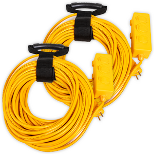 툴리버 3구 전기 콘센트 작업선 산업용 캠핌용 연장선 멀티탭, 30m, 노랑색, 2개