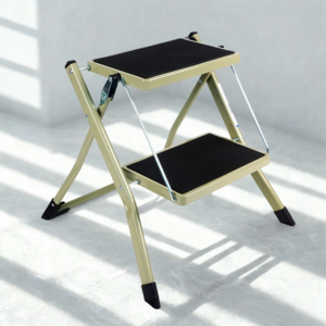 [노란공구] 2단 미니 사다리 접이식 가정용 캠핑 카라반 다용도 폴딩