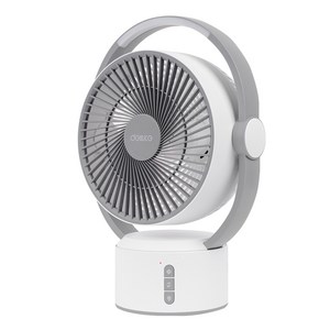 델루체 LED 충전식 무선 선풍기