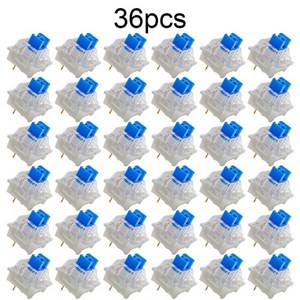 36개 키보드 스위치 키보드 클릭커 키 3핀 촉각 스위치 MX용 아우테뮤 RGB용 레드래곤용 E-요소스용 교체용