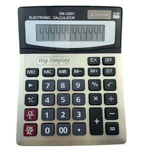 태양열 계산기 전자계산기 DM-1200V, 1개