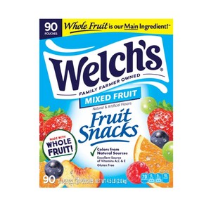 웰치스 프루트 스낵 믹스드 맛 90개입