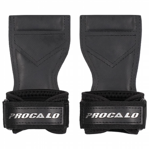 프로칼로 그립 헬스 스트랩 리프팅 그립, 1세트, 블랙
