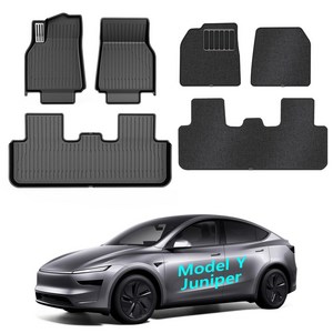 [Vihimai] 테슬라 모델Y 주니퍼/모델3 하이랜드 호환 TPE 고급 발매트 알루미늄 페달 포함 트렁크매트 내마모성 담요 카매트 풀세트 악세사리, 모델y 주니퍼, 2020-2026