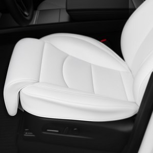 YZ 테슬라 호환 시트 커버 레그서포트 방석 다리 받침대 쿠션 모델Y 주니퍼 프리미엄 모델3 하이랜드 악세사리, 2개, 화이트