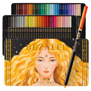 브살렐 네호라 틴케이스 전문가용 유성색연필, 1개, 72색