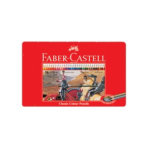 파버카스텔 색연필 일반 115846 36색 TIN+ 볼펜1p증정