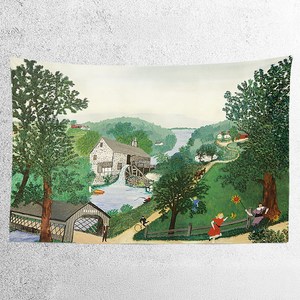 소유공간 힐링 봄 풍경 태피스트리