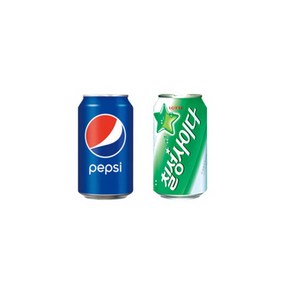 롯데 칠성사이다 업소용 355ml 24입+펩시콜라 업소용 355ml 24입, 1세트, 355ml