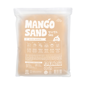 [키즈망고] 망고샌드 모래놀이 5kg 대용량 (우드/핑크/옐로우/블루), 우드, 1개